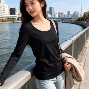 TEMU 여성용 슬림핏 긴팔 터틀넥 스웨터 셔츠 - 블랙 솔리드 컬러 베이스 레이어 탑, 겨울용 따뜻한 레이어링 블라우스, 세탁기 사용 가능 캐주얼 & 포멀 웨어, 드레스 & 블라우스 언더웨어로 적합한 텀미 컨트롤 핏