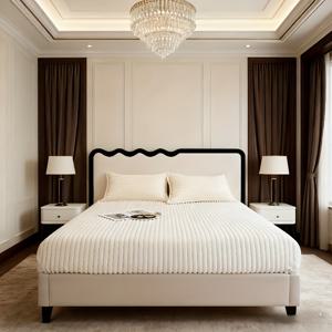 TEMU 1개 럭셔리 플러시 침대 커버 - 헤비듀티 사계절 매트리스 보호 커버, 부드러운 플란넬 느낌의 플러시 텍스처와 따뜻함, 세탁기 사용 가능 그레이/베이지/화이트/네이비/블랙, 트윈/풀/퀸/킹 사이즈 호텔 & 기숙사용|매트리스커버