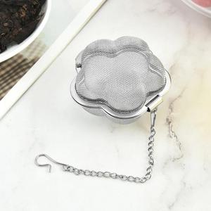 TEMU 꽃 모양 스테인리스 스틸 티 인퓨저 (메시 체 포함) - 내구성이 뛰어난 430 SS, 차, 커피, 허브 & 향신료 제조를 위한 우아한 주방 가제트, 가정, 사무실 또는 여행에 적합, 주전자용 티 인퓨저, 사무실 음료 액세서리