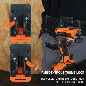 TEMU MELOTOUGH 퀵 릴리스 벨트 클립 1개입, 파우치용, 드릴 홀스터, 모든 벨트에 쉽게 부착, 클립형 공구 파우치, 토트백, 벽걸이 정리함에 부착 가능