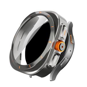 TEMU 삼성 6/7 호환 케이스 - 내장형 9H 강화 스크린 보호기, 내구성 PC 커버, 스크래치 방지 및 방진, 스마트워치 풀바디 (40mm/44mm) - 7/6 호환|스마트워치