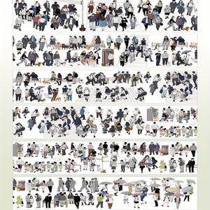 TEMU 1개 신규 에디션 캐릭터 스티커, 39.37인치 x 2.36인치, 휴대폰 케이스, 캐리어, 노트북, 다이어리용 업그레이드 디자인