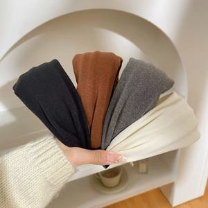 TEMU 여성용 우아한 헤어밴드 - 결혼식, 파티, 일상용 넓은 헤어밴드 - 미끄럼 방지, 사계절 포멀 & 캐주얼 헤어스타일 - 여성용 간편 세척 패브릭 헤어피스, 웨딩, 파티, 포멀 이벤트 - 여성용 우아한 헤어 액세서리