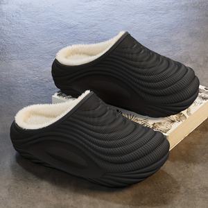 TEMU 남녀 겨울 슬리퍼 - 부드러운 플러시 안감 & EVA 갑피, 아치 지지 기능이 있는 슬립온 실내 슬리퍼, 따뜻한 둥근 토 디자인 - 사계절 내내 편안한 홈웨어|슬리퍼|실내화|여성슬리퍼