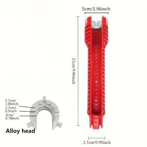 TEMU 다기능 렌치 및 싱크대 설치 도구 세트 - 헤비듀티 조절형 세면대 렌치, 앵글 밸브 수리, 변기 제거/진단 파이프 수동 도구, 홈 DIY 및 욕조, 싱크대 호환 - 내구성 강화