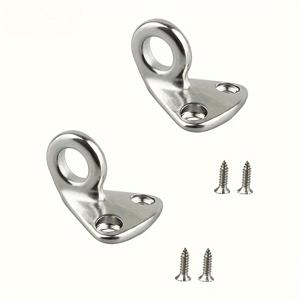 TEMU 2pcs 316 무거운 강철 펜더 후크 하드웨어, 야외 벽 패드 눈 스테인레스 해양 옷걸이 아이 플레이트 후크
