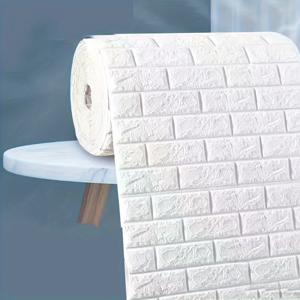 TEMU 침실, 거실 및 서재에 적합한 196.8인치*27.56인치/500*70cm 전통 롤업 자체 접착 벽지 1개 - 설치가 쉽고 편리함