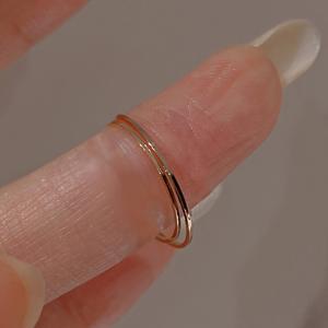 TEMU 여성을 위한 스테인리스 스틸 반지 2개 세트. 일상적인 출퇴근 및 휴가 착용에 적합합니다.