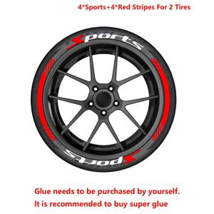 TEMU 4개/팩 PVC 타이어 레터링 - 자동차 & 휠 스티커용, 사전 적용된 타원형 타이어 데칼 (접착제 미포함), 타이어 개조 및 개인화용 휠 액세서리, 2개 타이어에 적합|스티커|타이어