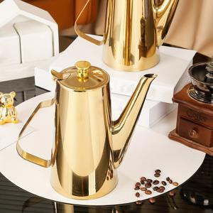 TEMU 골든 커피 포트