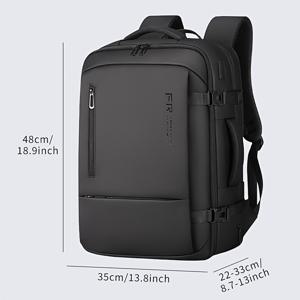 TEMU FENRUIEN 남성용 백팩 경량 짧은 출장 대용량 백팩 USB 편리한 충전 여행 수하물 17.3인치 컴퓨터 스쿨백