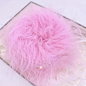 TEMU NEEMOY 소프트 인조 미크 모피 실 60g 진한 나일론 - 손뜨개 DIY 스카프 샤울 소재 - 롤 당 105M - 부드러운 피터 화이트 실로 공예용