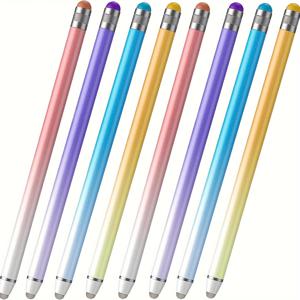 TEMU 터치 스크린용 펜, 정밀 이중 섬유 팁 포함 5개입, 애플 아이패드/아이폰//태블릿 및 기타 정전식 터치 스크린 호환, 노트 작성,디지털 드로잉,정밀 팁,부드러운 필기,고정밀도,디지털 , 태블릿 사용자,전문가용 드로잉
