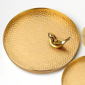 TEMU 노르딕 인스 스타일 금속 오발 테이블 탑 트레이, 결혼식, 크리스마스, 부활절, 한ук카, 할로윈, 다목적 보관, 보석 트레이