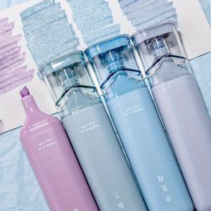 TEMU 4개 글리터 하이라이터, 빠른 건조 형광 펜, 치즐 팁, 번짐 방지 수성 잉크로 반짝이는 메모 작성, 플래너 및 저널링 - 핑크 & 퍼플 색조, 노트 하이라이터 | 치즐 팁 하이라이터 | 번짐 방지 잉크, 잉크 펜