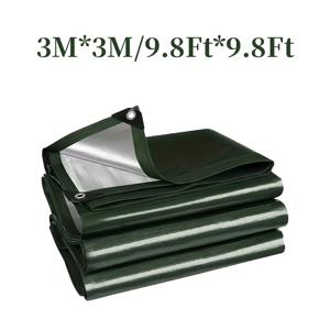 TEMU 반함 헤비듀티 PE방수포 - 두꺼운 오일클로스, 추가 강화된 빗물·햇빛차단용 이중천막 (찢김 방지), 캠핑/야외활동에서 자동차와 가정 사용에 적합한 다목적커버 1개입, 내구성 있는 타프론, 코팅원단, 보호커버