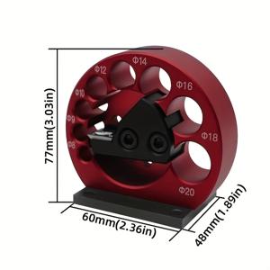 TEMU 8개의 조절 가능한 구멍이 있는 정밀 도움 메이커 지그, 8Mm에서 20Mm까지의 막대에 적합, 강력한 카르비드 블레이드로, 목공, 드릴링, 밀링 작업에 적합합니다.