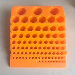 TEMU 1개 다용도 플라스틱 드릴 비트 정리함, 84구멍 보관 상자 (4mm-32mm 조임공구용), 공장 및 레스토랑 사용에 적합