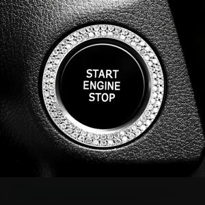 TEMU 자동차 시동 버튼 장식 링 | 이중 행 디자인 | 점화 스위치 버튼 커버/스티커 | 일곱 가지 색상 선택 가능 | 쉬운 설치 | 다양한 차량 모델에 적합 | 스타일리시한 차량 액센트 | 크리스마스와 새해를 위한 이상적인 선물