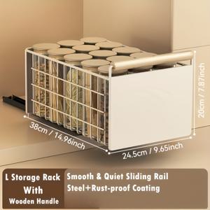 TEMU 식기, 그릇, 향신료를 보관하기 위한 이상적인 조리대 수납장, 공간 절약형 조리대 수납장, 강력한 탄소강 프레임, 음식 애호가에게 완벽한 선물, 조리대 수납 솔루션 | 탄소강, 조리대 수납장 및 보관