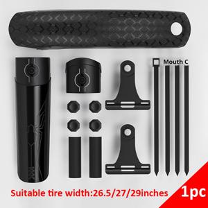 TEMU 엔리 마운틴 바이크 퀵릴리스 리어 펜더 - 블랙 내구성 있는 PC 프레임 텍스처 디자인, 26.5/27/29인치 타이어 호환, 및 트레일 라이딩용 쉬운 설치, 슬림한 자전거 액세서리, 튼튼한 구조