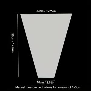 TEMU 50개 대형 PP 플라스틱 부케 포장 백, 사다리꼴 투명 부케 포장, 플라스틱 꽃 포장, 발렌타인데이, 결혼식, 생일, 스승의 날, 부활절, 크리스마스 선물 포장, 꽃집 용품에 적합