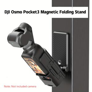 TEMU DJi 오스모 포켓 3 자석 브래킷 - 삼각대용 1/4인치 나사산 어댑터 프레임, 및 마이크 호환, DJi 포켓 3 & DJi 포켓 2와 호환 가능, 다기능 폰 마운트, 현대적인 컴팩트 디자인, 정밀 맞춤 기능, 내구성 있는 구조