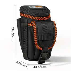 TEMU 벨트 클립 포함 공구 파우치, 전기 공구 파우치, 공구 벨트 주머니. 공구 벨트용 정리 포켓 부착물, 벨트 공구 파우치 홀스터, EDC 기어 휴대폰 케이스용 멀티툴 정리 파우치, 시스 백