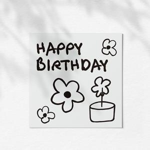 TEMU 50개 해피 버스데이 인사 카드, 여성용 빈 내부 인사 카드, 베스트 프렌드, 아내 - 미적 케이크 & 선물 메모, DIY 메시지 카드, 꽃다발 메모 카드