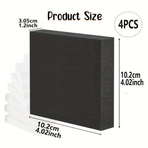 TEMU 4개 미끄럼방지 가구 패드, 고강도 폼 러버 그립퍼 – 나무 바닥, 세탁기, 의자, 침대, 테이블 등에 적합한 진동 방지 보호 매트