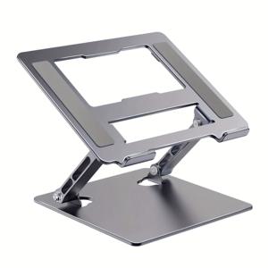 TEMU RIKSOIN 조절 가능한 헤비듀티 메탈 노트북 스탠드 - MacBook Pro/Air, 12.9 & 11인치 호환, 접이식 휴대용 데스크 & 컴퓨터 라이저 - 인체공학적 높이 조절 (맥북, 아이패드 4.7-17.3인치용)|컴퓨터책상