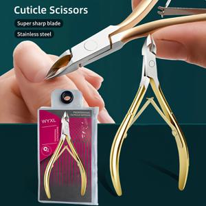 TEMU 1개 전문가용 골든 정밀 큐티클 가위 - 매니큐어 & 페디큐어용, 날카로운 스테인리스 스틸 블레이드, 뾰족한 팁으로 데드 스킨 제거, 무향, 휴대용 디자인 - 전문가용 케어 도구|매니큐어