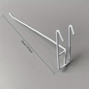 TEMU 플라스틱 코팅된 튼튼한 금속 와이어 메시 후크 10개 세트 - 녹 방지 설계, 슈퍼마켓 선반, 보석 진열, 다양한 벽걸이 용도로 적합하며 다용도 보관 솔루션과 내구성 있는 정리 옵션을 제공합니다.