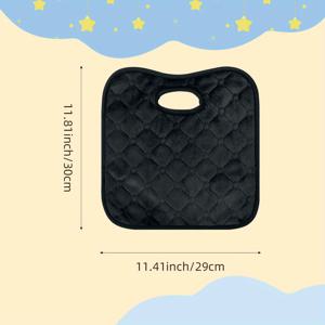 TEMU 1개 유모차 시트 쿠션, 안전 시트 패드, 가을/겨울용 기모 안감, 부드럽고 통기성 좋음, 따뜻하고 편안함, 단색 - 유모차 액세서리 - 카시트 보호대 - 여행용품, 세탁기 사용 가능, 유모차/하이체어/자동차/로에 적합