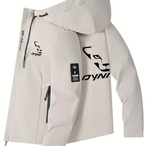 TEMU 남성용 올 시즌 경량 통기성 후드 재킷 - 풀 지퍼 아웃도어 코트, 내구성 좋은 방풍 쉘, //네이비 옵션, 하이킹, 캠핑용, 지퍼 포켓 & 풀 지퍼 클로저 - Naroh Fohe 호환