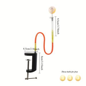 TEMU 1pc 테이블 테니스 서브 트레이너 - PVC, 파란색, 테이블 탑 마운트, 완벽한 서브 기술을 향상시키기 위한 정지형 연습 장비, 테이블 테니스 훈련 도구 | 정지형 장비 | PVC 구조, 테이블 테니스 훈련
