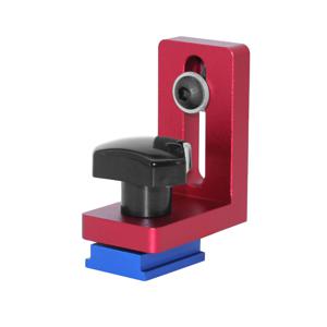 TEMU 알루미늄 T-트랙 마이터 커넥터 - 목공용 레일 리테이너 & 스톱, 정밀 마이터 게이지 가이드, T-슬롯 & T-트랙용 내구성 합금 슈트 커넥터, 쉬운 제어를 위한 1개의 블랙 & 레드 레버 포함, 마이터 게이지 지원 | 다용도 포지셔닝 | 경량 디자인, 목공용 T 트랙 레일