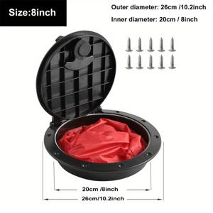 TEMU 카약 액세서리, 방수 데크 플레이트 해치 커버, 낚시 카약 보트용