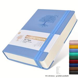 TEMU 일기장 노트북 - 365 페이지 두꺼운 다이어리 작성 규칙 노트북, 단단한 PU 가죽 잡지, 여성용, 남성용, 일상 업무 일기장 노트북, 메모|일기장