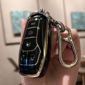 TEMU 포드 파이슨트, 머스탱, F150, 에지, 익스플로러, 링컨 MKZ, MKC, MKX용 키 홀더가 있는 키 케이스 커버 - 모델: 미국; 재질: TPU