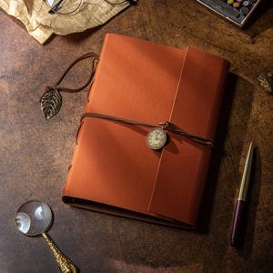 TEMU 빈티지 가죽 사진 앨범 스크랩북 자체 접착 페이지 포함 – 가족 및 친구 선물을 위한 DIY 추억 책