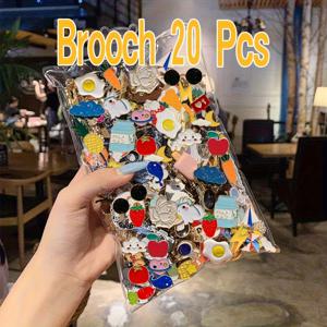 TEMU 10개/20개 귀여운 에나멜 핀 브로치 배지, 귀여운 핀 액세서리, 캐릭터 옷 모자 합금 주얼리
