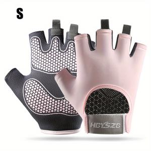 TEMU 미끄럼 방지, 내마모성 두꺼운 손바닥, 통기성, 강력한 착용감을 갖춘 미끄럼 방지 스포츠 하프 핑거 장갑. 아웃도어 스포츠 피트니스용으로 적합하며 선물용으로도 좋습니다.