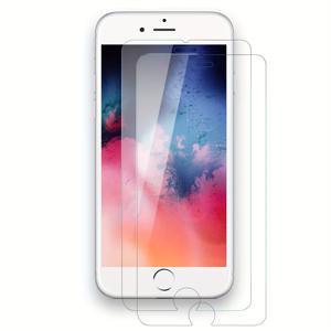 TEMU For iPhone 6, 6s, 7, 8, Plus, SE, SE2, SE3 (2020 & 2022 모델)에 사용할 수 있는 3개 팩 스크래치 방지 강화 유리 스크린 보호 필름 - 고 선명도, 광택 마감 스크린 가드