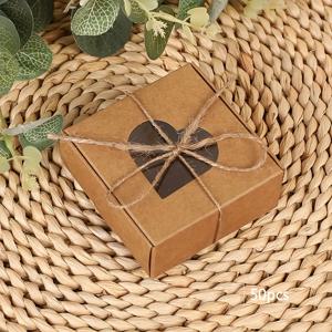 TEMU 20/50개 - 하트 컷아웃 & 트와인 보우가 있는 우아한 비행기 테마 선물 상자 - 보석, 수제 비누, 결혼식 선물용 - 종이 공예 상자, 장식 포장용 선물 상자