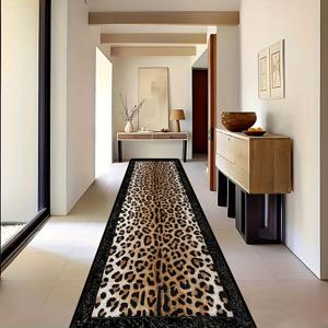 TEMU 프린트 복도 러그, 아름다운 디자인의 에リア 카펫, 빌라용 현관 매트, 가정 복도용 긴 바닥 매트, 세탁실용 세탁기 사용 가능한 러그.