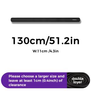 TEMU TRESZ 헤비듀티 낚싯대 가방 - 접이식 플라이낚시 로드 케이스, 충격 방지 디자인, 블랙 휴대용 로드 슬리브 커버, 민물/바닷물용, YKK 지퍼 & 무료 설치 (모든 낚싯대 호환)