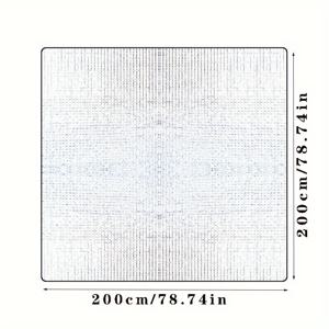 TEMU 1개 고품질 올시즌 캠핑 매트 - 내구성 알루미늄 포일 + EPE, 휴대용 야외 피크닉 & 텐트 패드, 양면 알루미늄 필름 단열 바닥매트 (해변 및 바비큐용)|캠핑매트