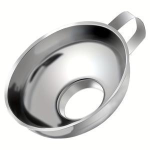 TEMU 스테인리스 스틸 와이드-마우스 깔때기 - 오일, 와인 및 곡물용 다목적 - 식품 안전 주방 도구