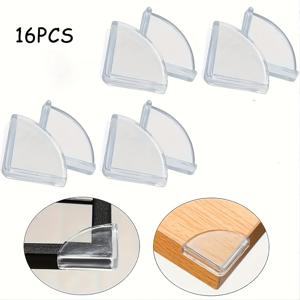 TEMU 8/16개 테이블 코너 창문 충돌 방지 코너 충돌 방지 스트립 충돌 방지 안전 가장자리 부드러운 코너 스티커 직각 실리콘 보호 커버